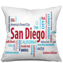 San Diego California Usa Pillows 86297740