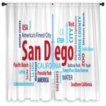 San Diego California Usa Window Curtains 86297740