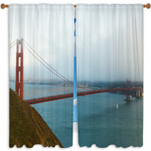 San Francisco Golden Gate Bridge Window Curtains 69976179