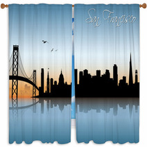 San Francisco Skyline Window Curtains 57981627