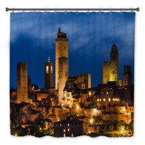 San Gimignano Night, Tuscany Bath Decor 53138415