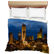 San Gimignano Night, Tuscany Bedding 53138415