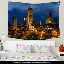 San Gimignano Night, Tuscany Wall Art 53138415