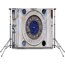 San Marco Zodiac Clock Backdrops 76340423