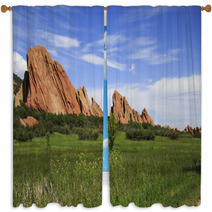 Sandstone Formation In Roxborough State Park In Colorado, USA Window Curtains 67889693