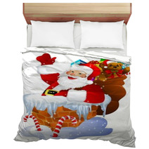Santa Claus In Chimney Bedding 5644758