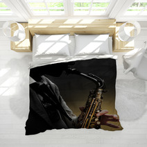 Saxophone In Shadow Bedding 55226944