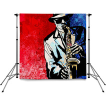 Saxophone Player Backdrops 59719802