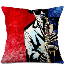 Saxophone Player Pillows 59719802
