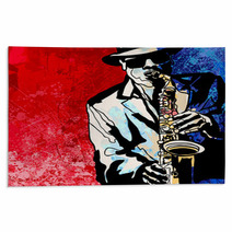 Saxophone Player Rugs 59719802
