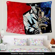 Saxophone Player Wall Art 59719802
