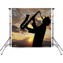 Saxophonist Backdrops 57216036