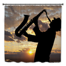 Saxophonist Bath Decor 57216036