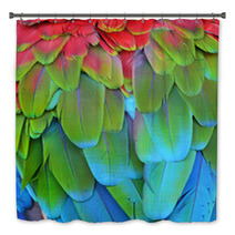 Scarlet Macaw Feathers Bath Decor 72846656