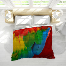 Scarlet Macaw Feathers Bedding 58075375