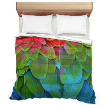 Scarlet Macaw Feathers Bedding 72846656