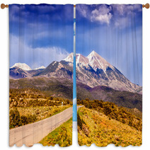 Scenic Loop Road, La Sal Mountains, Window Curtains 54762064