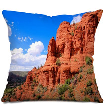 Scenic Red Cliffs At Sedona, Arizona, USA Pillows 62506749
