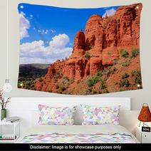 Scenic Red Cliffs At Sedona, Arizona, USA Wall Art 62506749