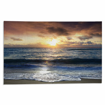Scenic Sunrise On The Beach Rugs 27542534