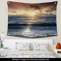 Scenic Sunrise On The Beach Wall Art 27542534