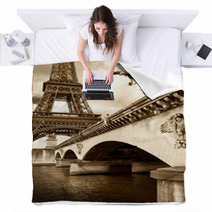 Scorcio Della Tour Eiffel Blankets 57120024