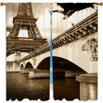 Scorcio Della Tour Eiffel Window Curtains 57120024