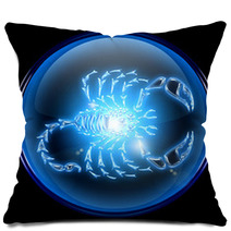 Scorpio Zodiac Button Icon Pillows 3521973