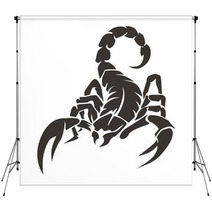Scorpion Black Backdrops 97233007