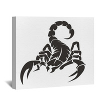 Scorpion Black Wall Art 97233007