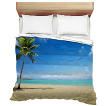 Sea And Coconut Palm Bedding 19725695