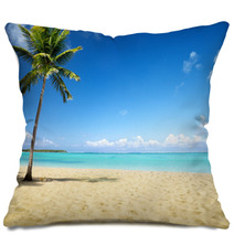 Sea And Coconut Palm Pillows 19725695