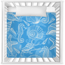 Sea Hand Drawn Seamless Pattern Nursery Decor 42945080