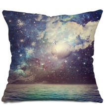 Sea ??in The Starry Night Pillows 56968916