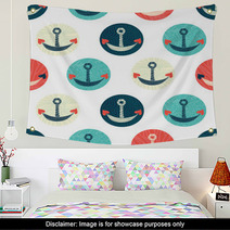 Sea Polka Dot. Seamless Pattern. Wall Art 68150267