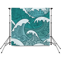 Sea Seamless Pattern Backdrops 50985097