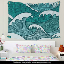 Sea Seamless Pattern Wall Art 50985097
