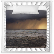 Sea Storm At Sunset Nursery Decor 67887436