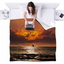 Sea Sunset Blankets 48584739