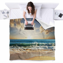 Sea Sunset Blankets 50329931