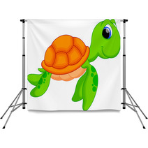 Sea Turtle Cartoon Backdrops 60223984