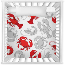 Seafood. Lobster, Crab And Prawn Nursery Decor 80477598