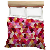 Seamless Abstract Geometric Triangle Pattern Bedding 56339527