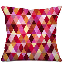 Seamless Abstract Geometric Triangle Pattern Pillows 56339527