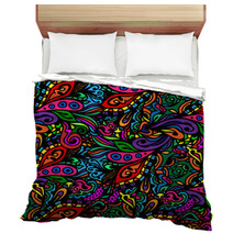 Seamless Abstract Hand-drawn Waves Pattern Bedding 59224514