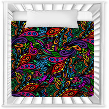 Seamless Abstract Hand-drawn Waves Pattern Nursery Decor 59224514