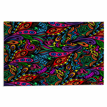 Seamless Abstract Hand-drawn Waves Pattern Rugs 59224514