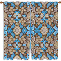 Seamless Abstract Pattern Window Curtains 47266893