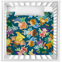 Seamless Angel Pattern Nursery Decor 29061764