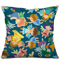 Seamless Angel Pattern Pillows 29061764